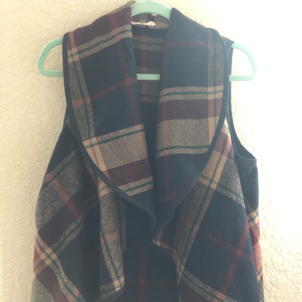 Plaid vest